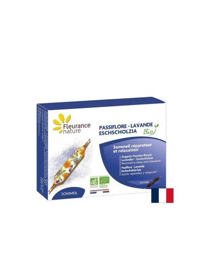 Пасифлора, Лавандула, Ешолция БИО х 10 ампули против стрес и безсъние ФЛОРАНС | Fleurance Nature