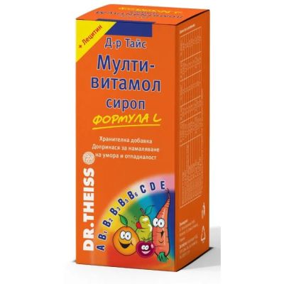 МУЛТИВИТАМОЛ L Сироп с витамини и лецитин х 200 мл НАТУРПРОДУКТ | NATURPRODUKT Multivitamol Dr. Theiss