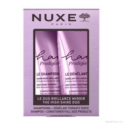 Нукс ХЕЪР ПРОДИЖО Шампоан + Балсам за коса 2 х 200 мл ПРОМО ПАКЕТ | NUXE Hair Prodigieux