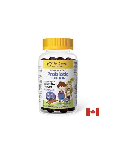 Пробиотик за деца и подрастващи 1 млрд CFU х 50 желирани таблетки Natural Factors | Probiotic