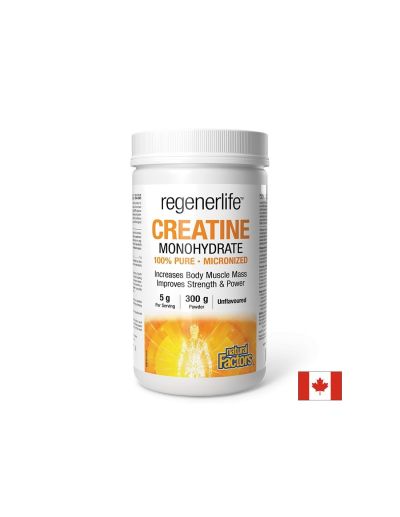 Regenerlife ™ Креатин монохидрат микронизиран 5000 мг на прах 300 гр Natural Factors