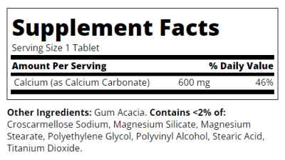 21st Century Калций 600 мг х 75 таблетки | Calcium