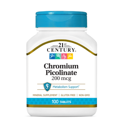 21st Century Хром пиколинат 200 мкг х 100 таблетки | Chromium Picolinate