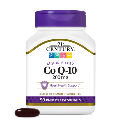 21st Century Коензим Q10 200 мг х 90 меки капсули | Coenzyme Q10