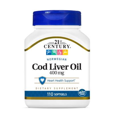 21st Century Масло от черен дроб на риба треска х 110 капсули | Cod Liver Oil