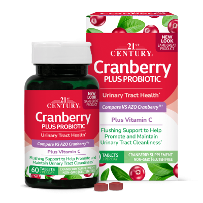 21st Century Червена Боровинка + пробиотици х 60 капсули | Cranberry & Probiotic
