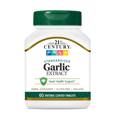 21st Century Чесън есктракт без аромат х 60 таблетки | Garlic Extract Odorless