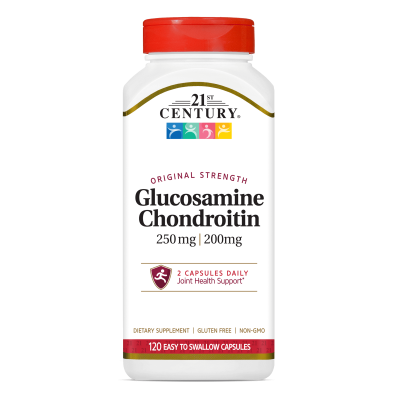 21st Century Глюкозамин + Хондроитин 250/200 мг х 120 капсули | Glucosamine Chondroitin