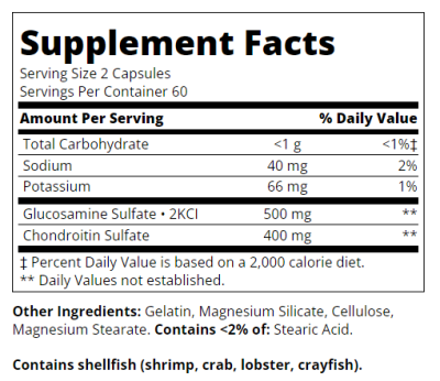 21st Century Глюкозамин + Хондроитин 250/200 мг х 120 капсули | Glucosamine Chondroitin