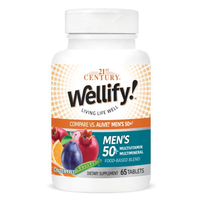 21st Century Wellify Мултивитамини за Мъже 50+ г + антиоксиданти х 65 таблетки