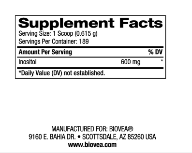 Инозитол на прах 600 мг х 116.2 гр Biovea | Inositol Powder