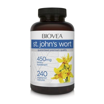 Жилт кантарион екстракт 450 мг х 240 капсули Biovea | St. John`s Wort