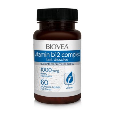 Витамин Б12 Комплекс + биотин и фолиева киселина х 60 таблетки Biovea | Vitamin B12 Complex
