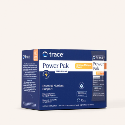 ПАУЪР ПАК Мултивитамини и Минерали х 30 пакета без захар | Trace Minerals Power Pak ( портокал и манго )