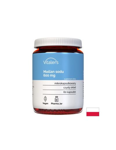 Натриев бутират 600 мг x 60 капсули Vitaler's | Sodium butyrate