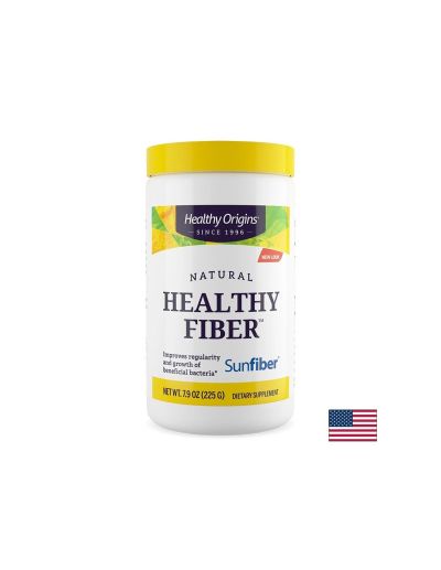 Гуарови фибри на прах за храносмилане и чревен комфорт х 225 гр Healthy Origins | Guar Fibers