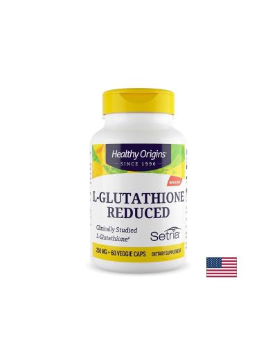 Глутатион редуциран 250 мг х 60 капсули Healthy Origins | L-Glutathione Setria®