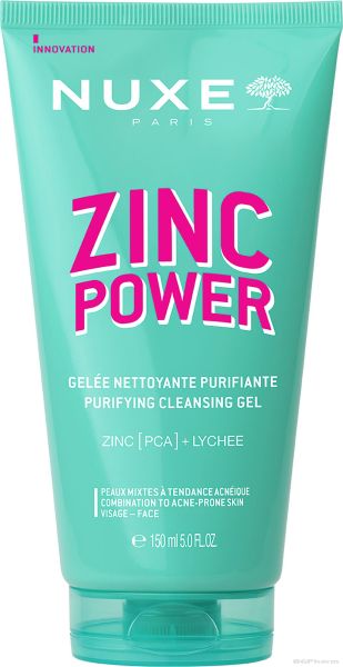 Нукс ЦИНК ПАУЪР Измиващ гел за лице х 200 мл | NUXE Zinc Power