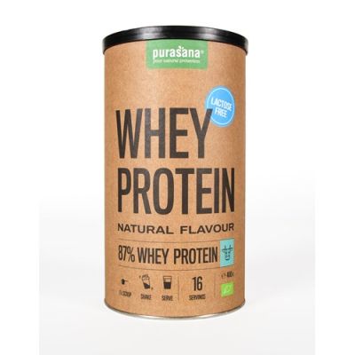 Суроватъчен протеин без лактоза БИО х 400 гр - неовкусен PURASANA | Organic Whey Protein Unflavored