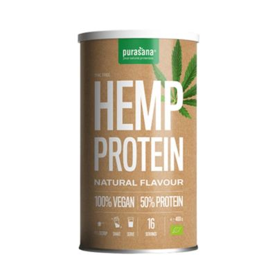 Конопен протеин на прах БИО х 400 гр – НЕОВКУСЕН PURASANA | Hemp Protein Organic