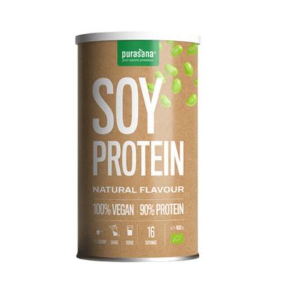 Соев протеин ВЕГАН БИО – неовкусен х 400 гр PURASANA | Soy Protein Organic