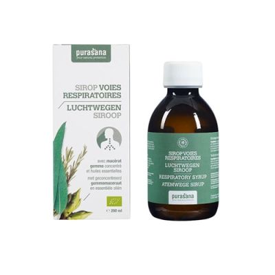 Респираторен сироп за дишане и при кашлица х 200 мл PURASANA | Respiratory Syrup Organic