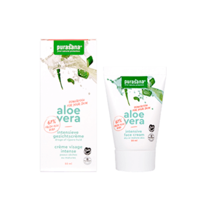 Био подхранващ крем за лице с АЛОЕ ВЕРА х 50 мл PURASANA | Aloe Vera Face Cream Organic