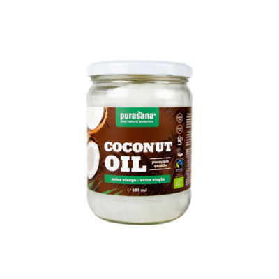 Кокосово масло БИО Екстра Върджин х 500 мл PURASANA | Organic Coconut Oil Extra Virgin