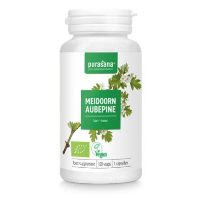 ГЛОГ Био екстракт 100 мг х 120 капсули PURASANA | Hawthorn Organic Extract