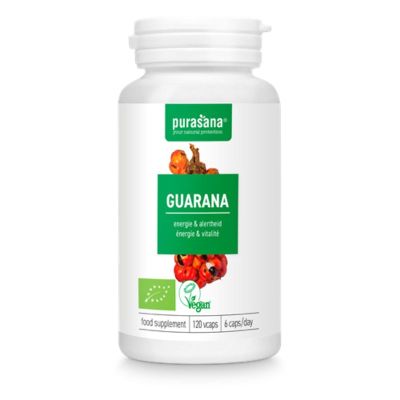 ГУАРАНА Био екстракт 300 мг х 120 капсули PURASANA | Guarana Organic
