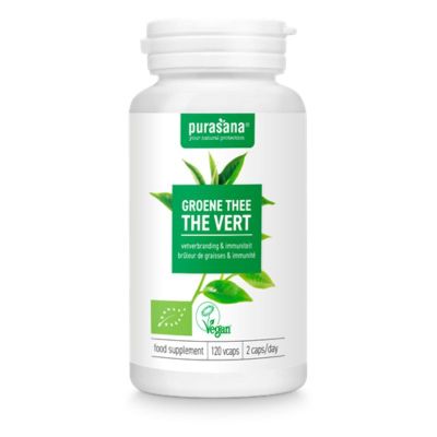 ЗЕЛЕН ЧАЙ Био екстракт 92 мг х 120 капсули PURASANA | Green Tea Organic