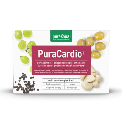 Кардио Комплекс за сърце и кръвоносна система PURACARDIO х 30 капсули PURASANA