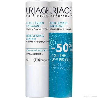 Юриаж EAU THERMALE Хидратиращ стик за устни ПРОМО ПАКЕТ 2 бр х 4 гр | URIAGE Stick Levres