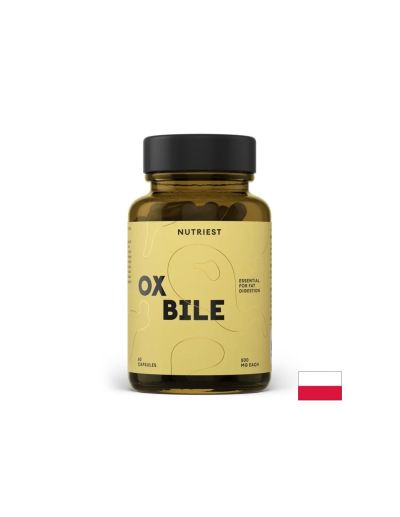 Волска жлъчка лиофилизирана 500 мг х 60 капсули Nutriest | Ox Bile