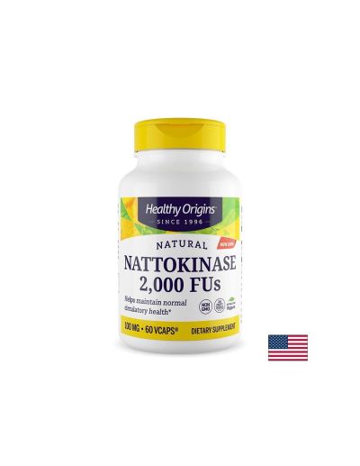 Натокиназа 100 мг / 2000 FU х 60 капсули Healthy Origins | Nattokinase