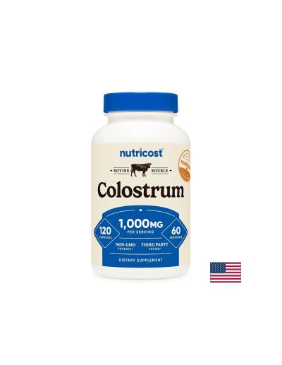 Коластра говежда 1000 мг х 120 капсули Nutricost | Colostrum