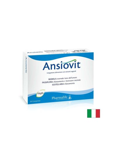 Пасифлора + Златен корен ( родиола ) + Скутелария х 30 таблетки Pharmalife Research | Ansiovit