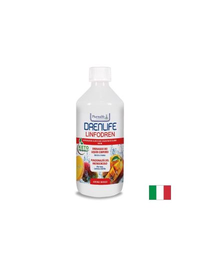 Брезови листа + Готу кола + Бромелаин сироп против отоци х 500 мл Pharmalife Research | Drenlife Linfodren