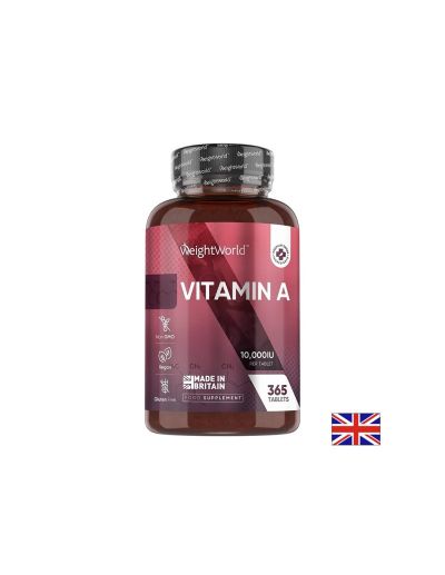 Витамин А 10000 IU / 3000 мкг х 365 таблетки Weight World | Vitamin A