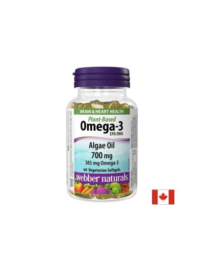 Веган Омега 3 385 мг х 60 капсули Webber Naturals | Omega 3 Vegan
