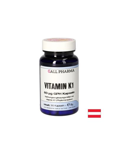 Витамин К1 60 мкг х 30 капсули GALL PHARMA | Vitamin K1