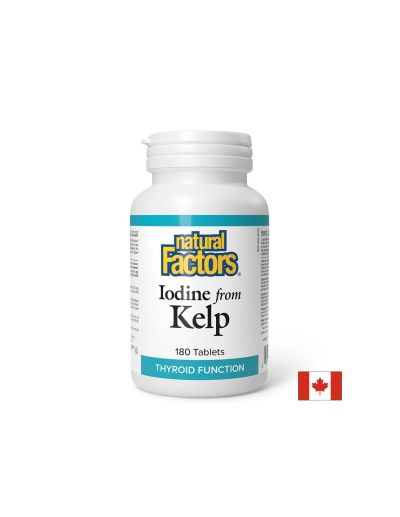 Норвежки келп ( източник на натурален йод ) х 180 таблетки Natural Factors | Norwegian Kelp