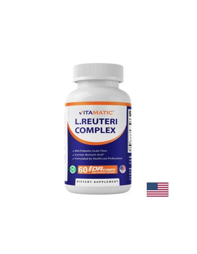 Лактобацилус реутери + Лактобацилус рамнозус + Лактобацилус ацидофилус х 60 капсули VITAMATIC | Probiotic