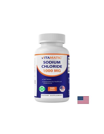 Натриев хлорид 1000 мг х 365 таблетки VITAMATIC | Sodium Chloride