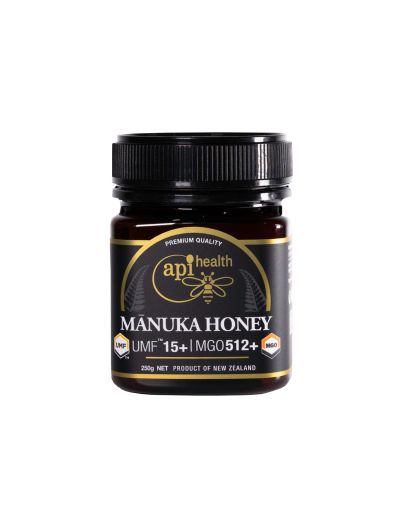 Пчелен мед Манука UMF™ 15+ / MGO 512 подсилена формула за имунитет и стомах х 250 гр APIHEALTH