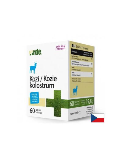 Коластра от козе мляко 200 мг + инулин х 60 капсули VIRDE | Goat Milk Colostrum