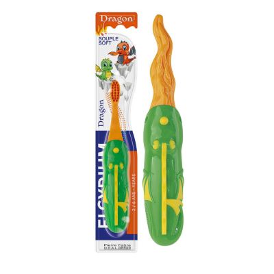 ЕЛГИДИУМ КИДС Детска четка за зъби ДРАКОН 2-6 г | Elgydium Kids Dragon toothbrush