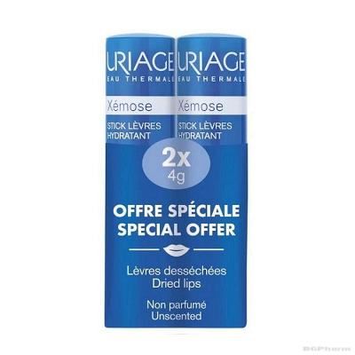 Юриаж XEMOSE Стик за устни 2 бр х 4 гр ПРОМО ПАКЕТ | URIAGE