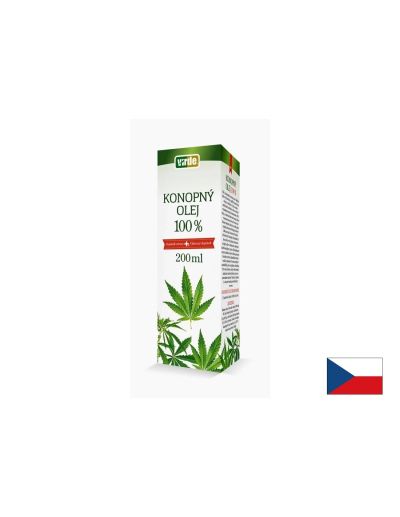 Конопено масло + Витамин Е х 200 мл VIRDE | Hemp seed oil & Vitamin E