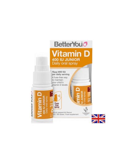 Витамин Д3 спрей деца 400 IU х 100 впръсквания 15 мл BETTERYOU